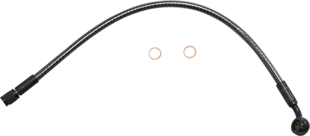 MAGNUM SHIELDING Brake Line - Front - 3/8" - 35° - 15" - KARBONFIBR 77115