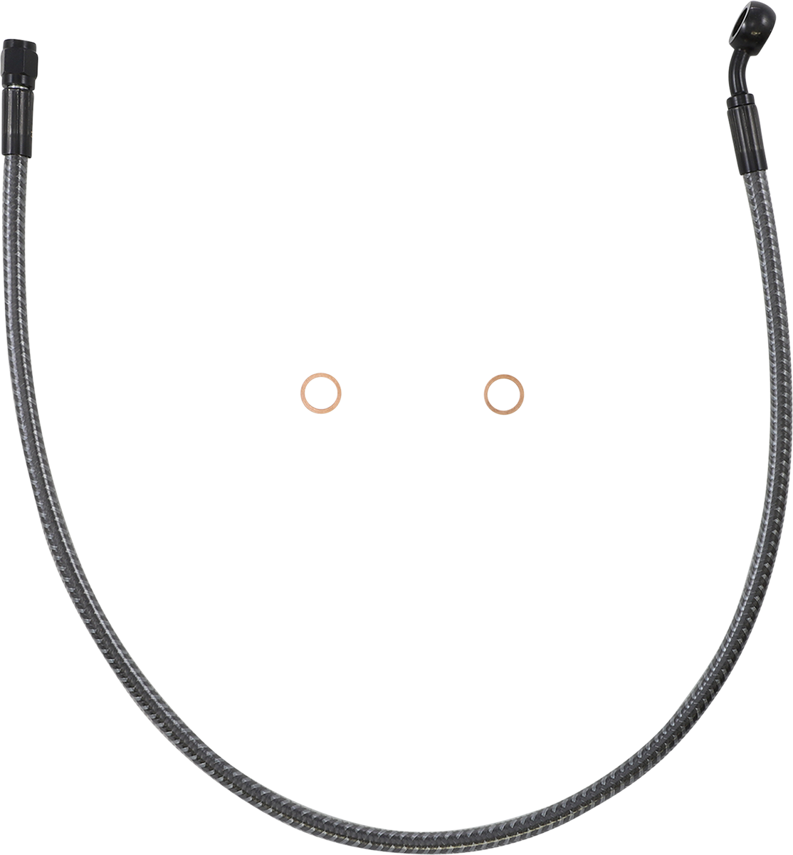 MAGNUM SHIELDING Brake Line - Front - 10 mm - 35° - 26" - KARBONFIBR AS77126
