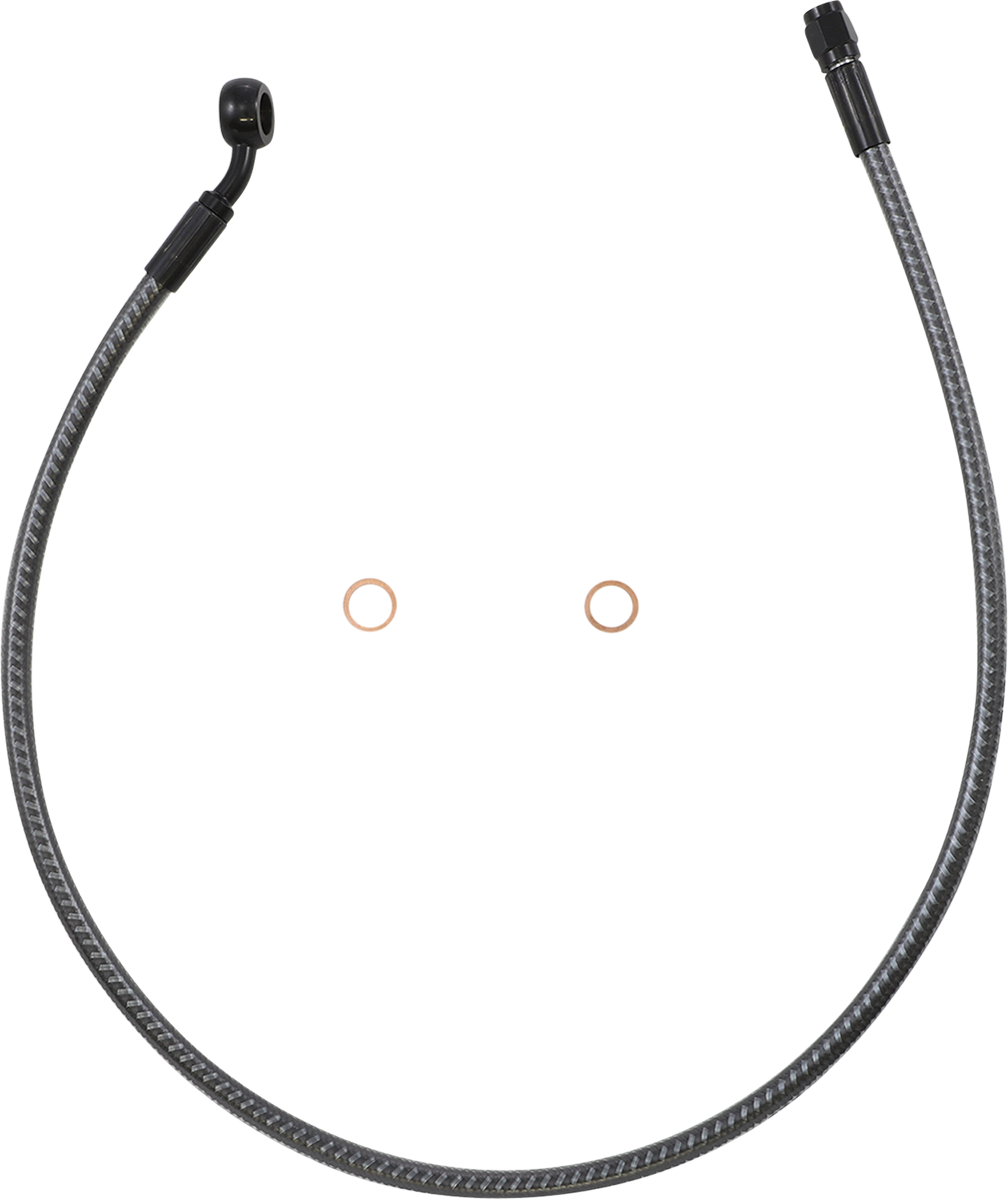 MAGNUM SHIELDING Brake Line - Front - 10 mm - 35° - 28" - KARBONFIBR AS77128