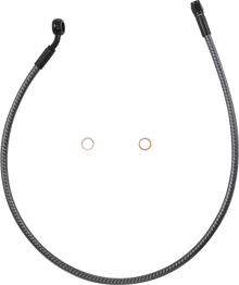 MAGNUM SHIELDING Brake Line - Front - 10 mm - 35° - 28" - KARBONFIBR AS77128