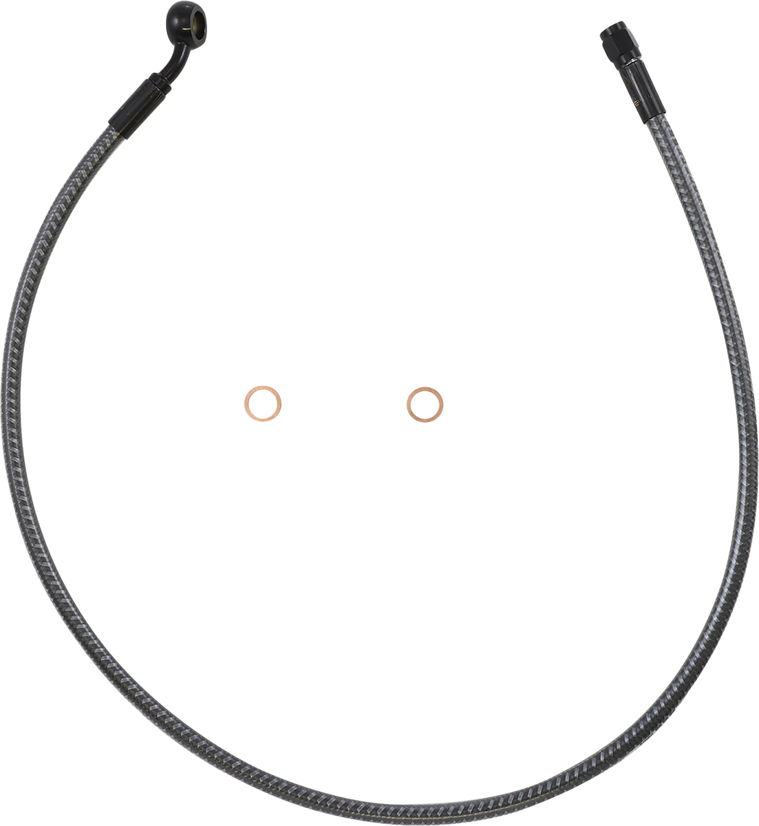 MAGNUM SHIELDING Brake Line - Front - 10 mm - 35° - 30" - KARBONFIBR AS77130