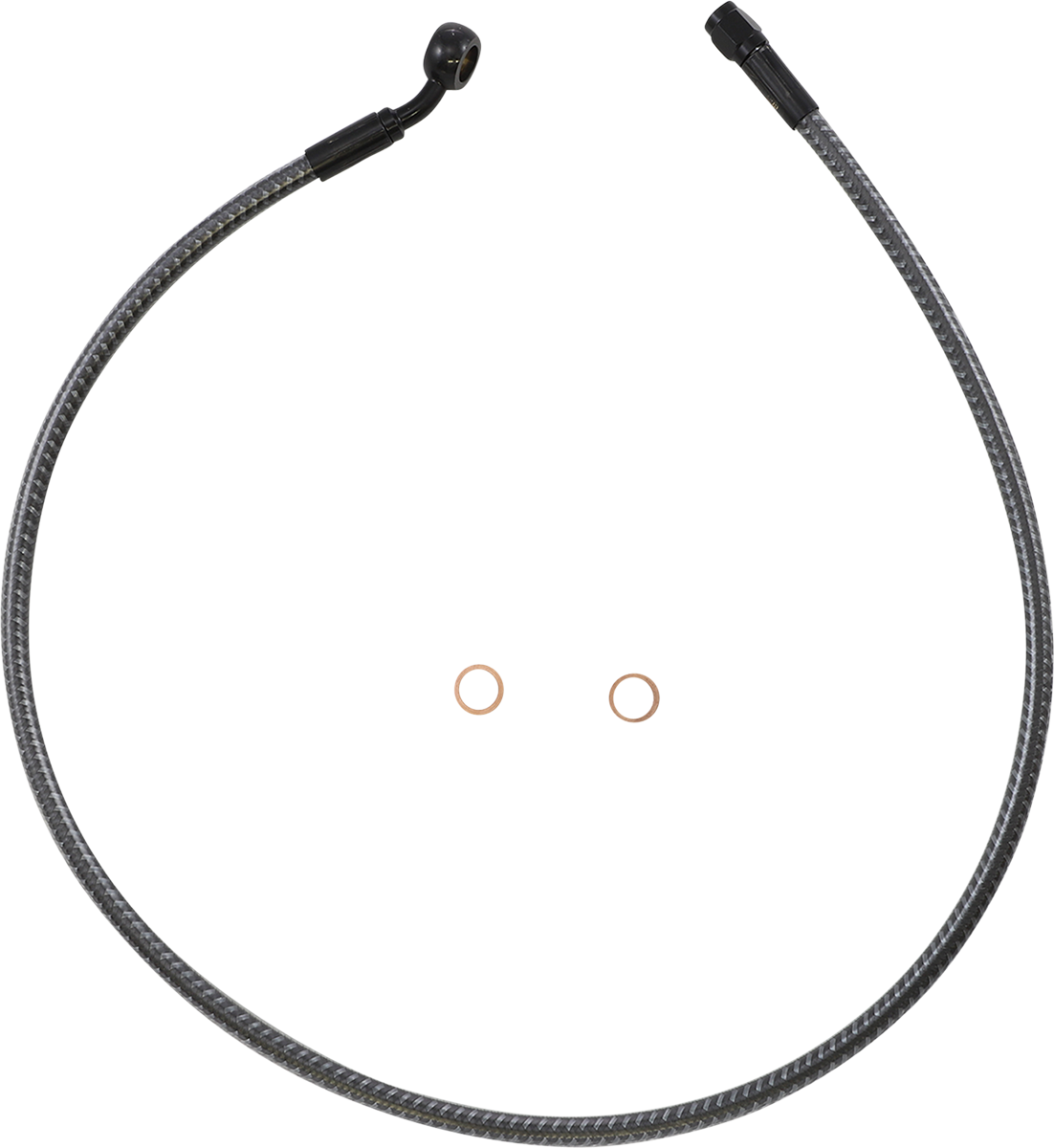 MAGNUM SHIELDING Brake Line - Front - 10 mm - 35° - 32" - KARBONFIBR AS77132