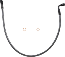 MAGNUM SHIELDING Brake Line - Front - 10 mm - 90° - 24" - KARBONFIBR AS77224