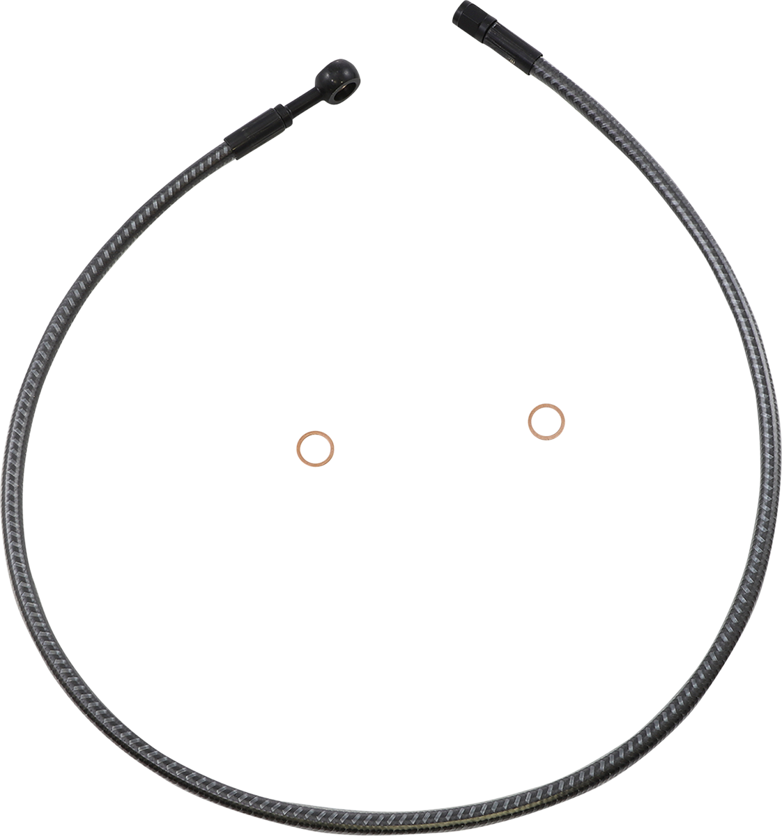 MAGNUM SHIELDING Brake Line - Front - 10 mm - 180° - 32" - KARBONFIBR AS77632