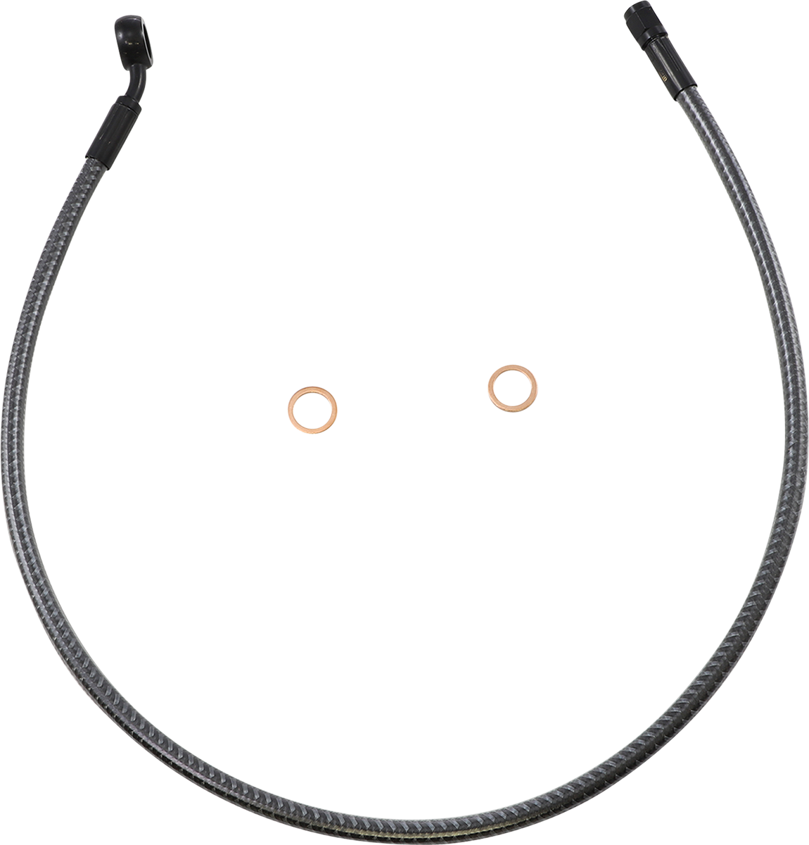 MAGNUM SHIELDING Brake Line - Front - 12 mm - 35° - 28" - KARBONFIBR AS778128