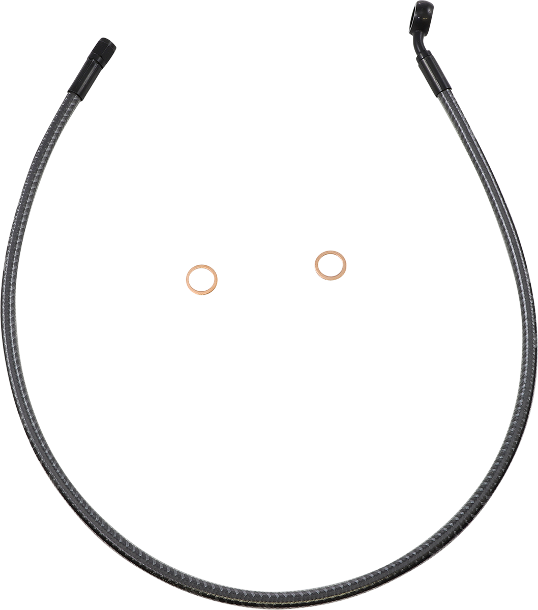 MAGNUM SHIELDING Brake Line - Front - 12 mm - 35° - 30" - KARBONFIBR AS778130