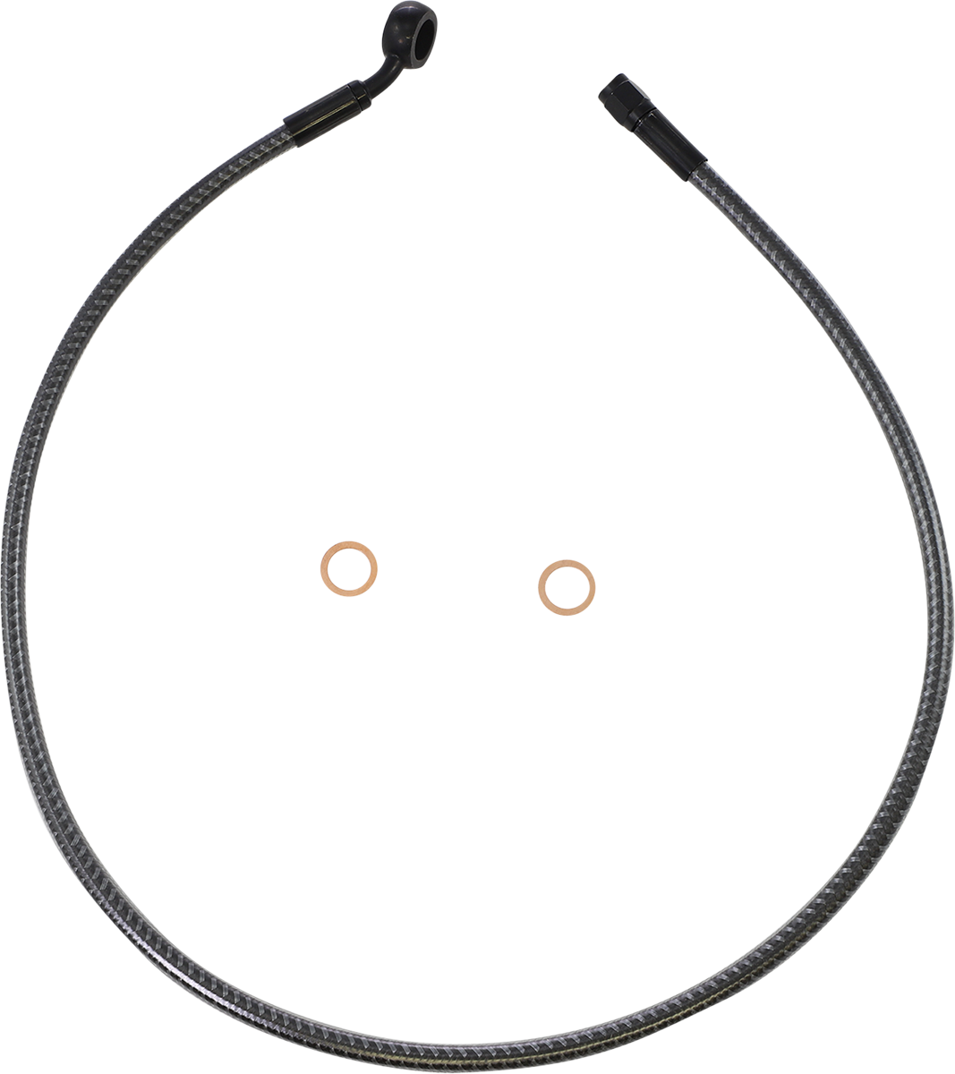 MAGNUM SHIELDING Brake Line - Front - 12 mm - 35° - 32" - KARBONFIBR AS778132