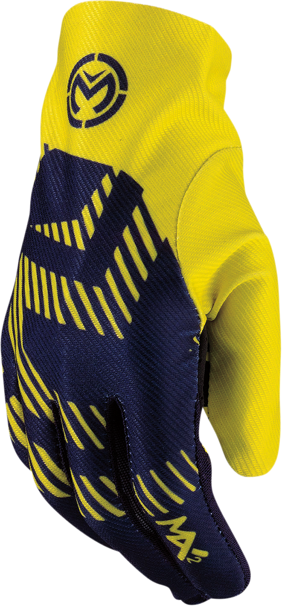 MOOSE OFFROAD MX2™ Gloves - Navy/Hi-Vis - Large 3330-7036