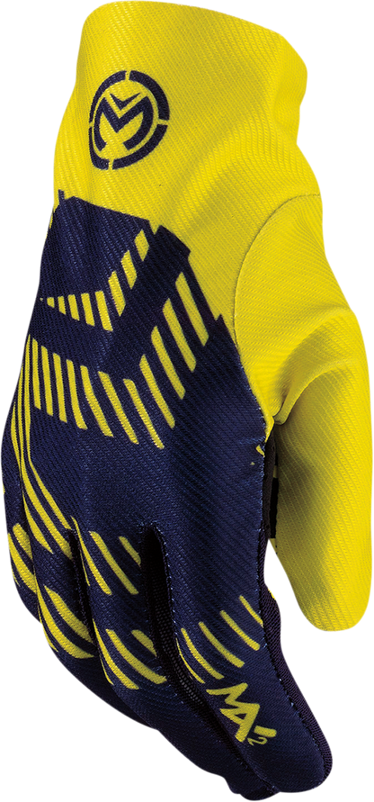 MOOSE OFFROAD MX2™ Gloves - Navy/Hi-Vis - Large 3330-7036