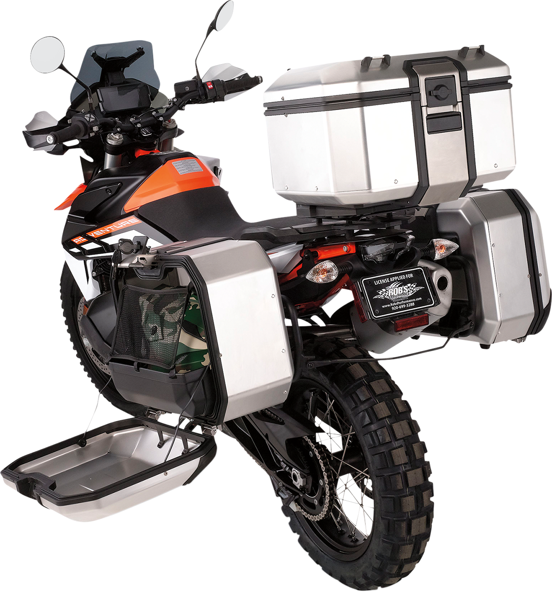 MOOSE OFFROAD Kenai Top Case - 37 Liter - Silver D0TR37100KM