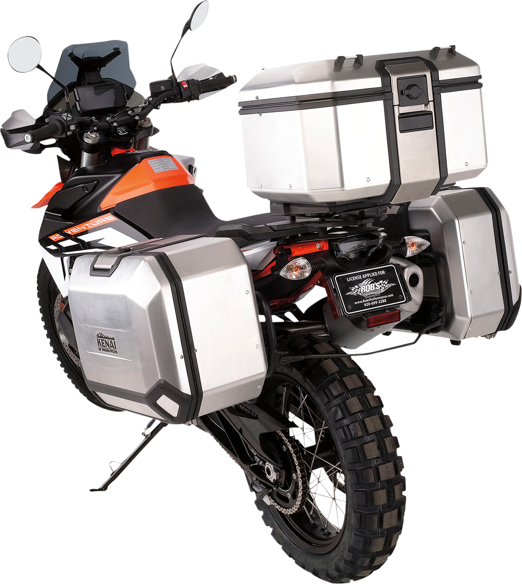 MOOSE OFFROAD Kenai Top Case - 37 Liter - Silver D0TR37100KM