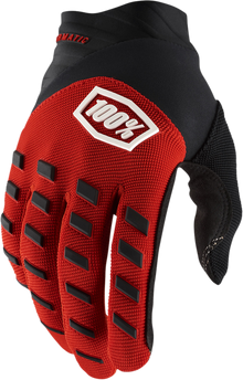 100% Airmatic Gloves - Red/Black - Large 10000-00027