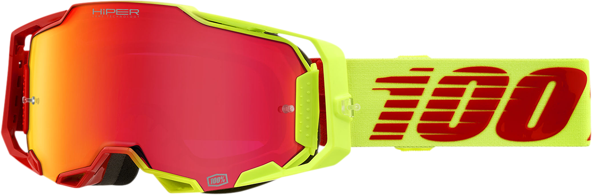 100% Armega Goggle - Solaris - HiPER Red Mirror Lens 50003-00003