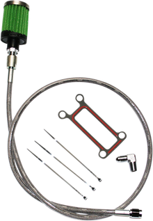 FEULING PARTS Oil Tank Breather Kit - Stainless - 99'-01' Touring 3075