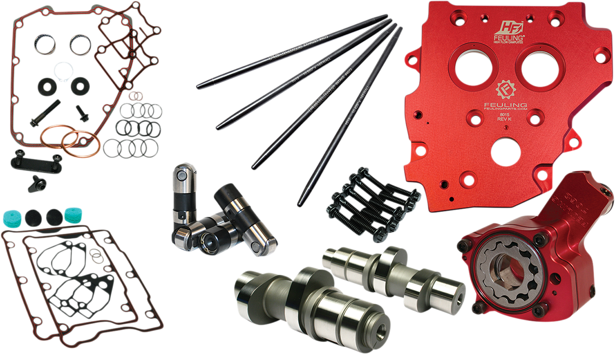 FEULING PARTS Camchest Kit - Race Series® - Reaper 594 - Gear Drive - w/One Piece Pushrods - Twin Cam '07-'17 7237P
