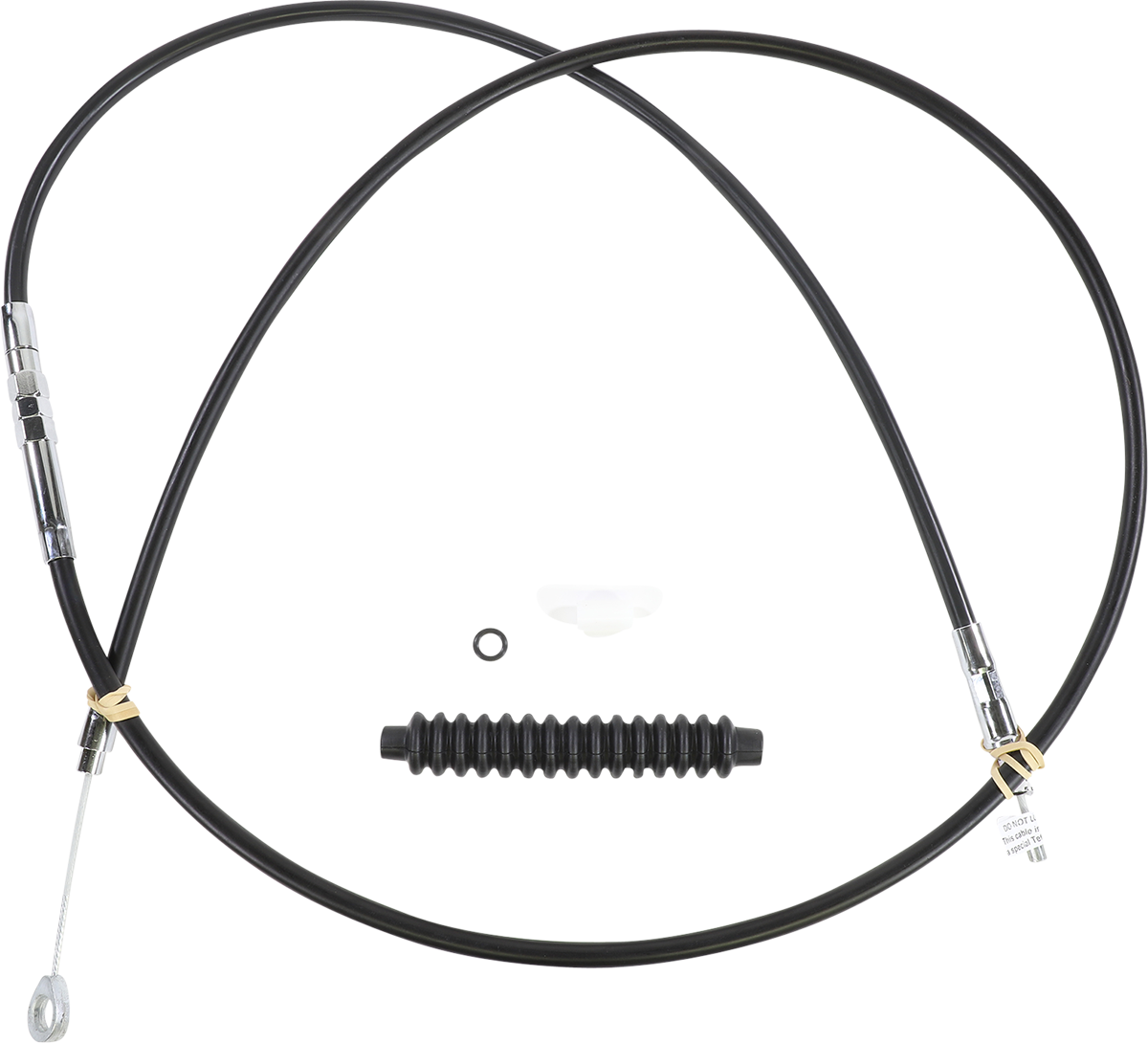 DRAG SPECIALTIES High-Efficiency Black Vinyl Clutch Cable - 76" 4322414HE