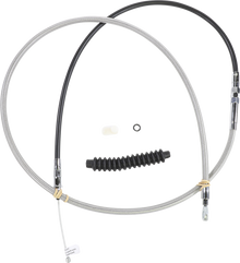 DRAG SPECIALTIES High-Efficiency Braided Stainless Steel Clutch Cable - 74" 5322412HE