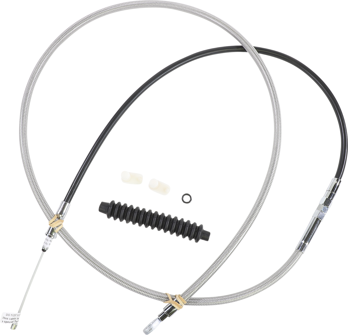 DRAG SPECIALTIES High-Efficiency Braided Stainless Steel Clutch Cable - 78" 5322416HE