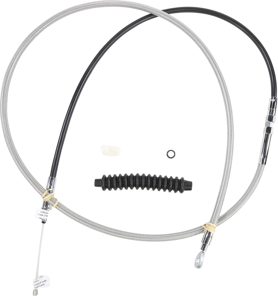 DRAG SPECIALTIES High-Efficiency Braided Stainless Steel Clutch Cable - 76" 5322414HE