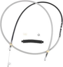 DRAG SPECIALTIES High-Efficiency Braided Stainless Steel Clutch Cable - 76" 5322414HE
