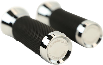 LA CHOPPERS Grips - TBW - Chrome LA-7492-00