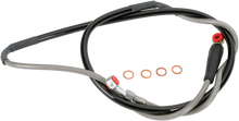 MOOSE OFFROAD Brake Line - Front - Stainless Steel - Yamaha Y01-1-043/P