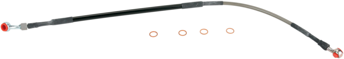 MOOSE OFFROAD Brake Line - Rear - Stainless Steel - Yamaha Y01-2-021/P