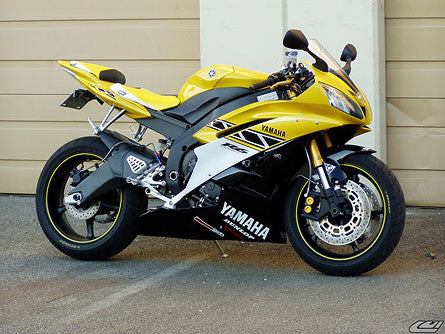 LUIMOTO (Anniversary Edition) Passenger Seat Covers for the YAMAHA YZF-R6 (06-07)