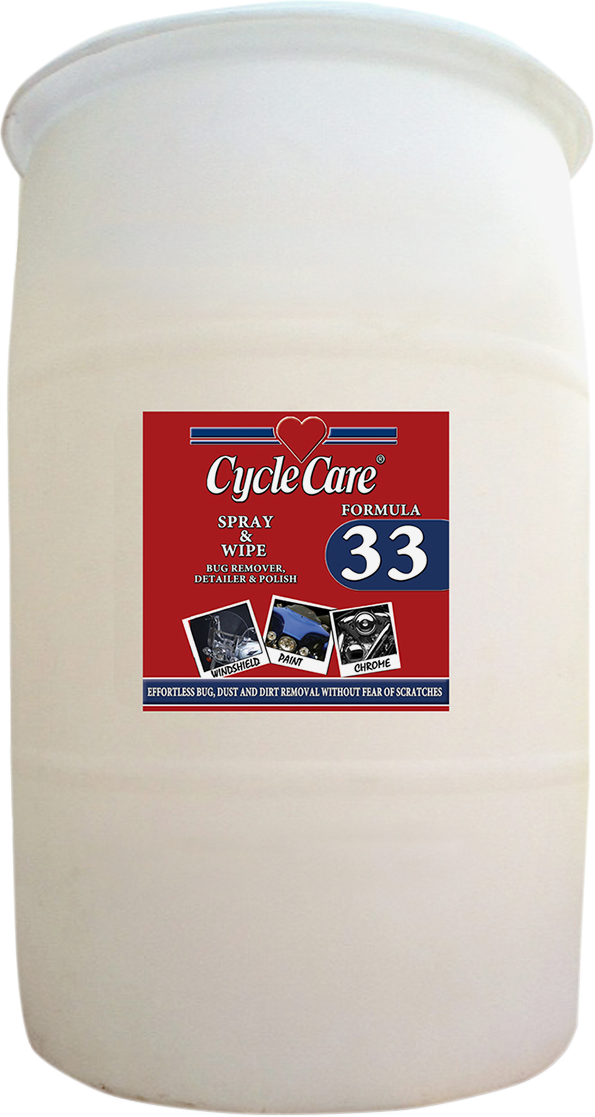 CYCLE CARE FORMULAS Formula 33 Detailer & Bug Remover - 30 U.S. gal. - Barrel 33030