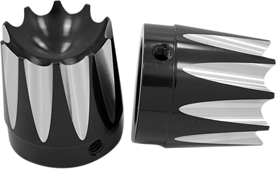 AVON GRIPS Front Axle Nut Cover - Black - Excalibur - 7/8"/1" AXL-EX-ANO-TOUR
