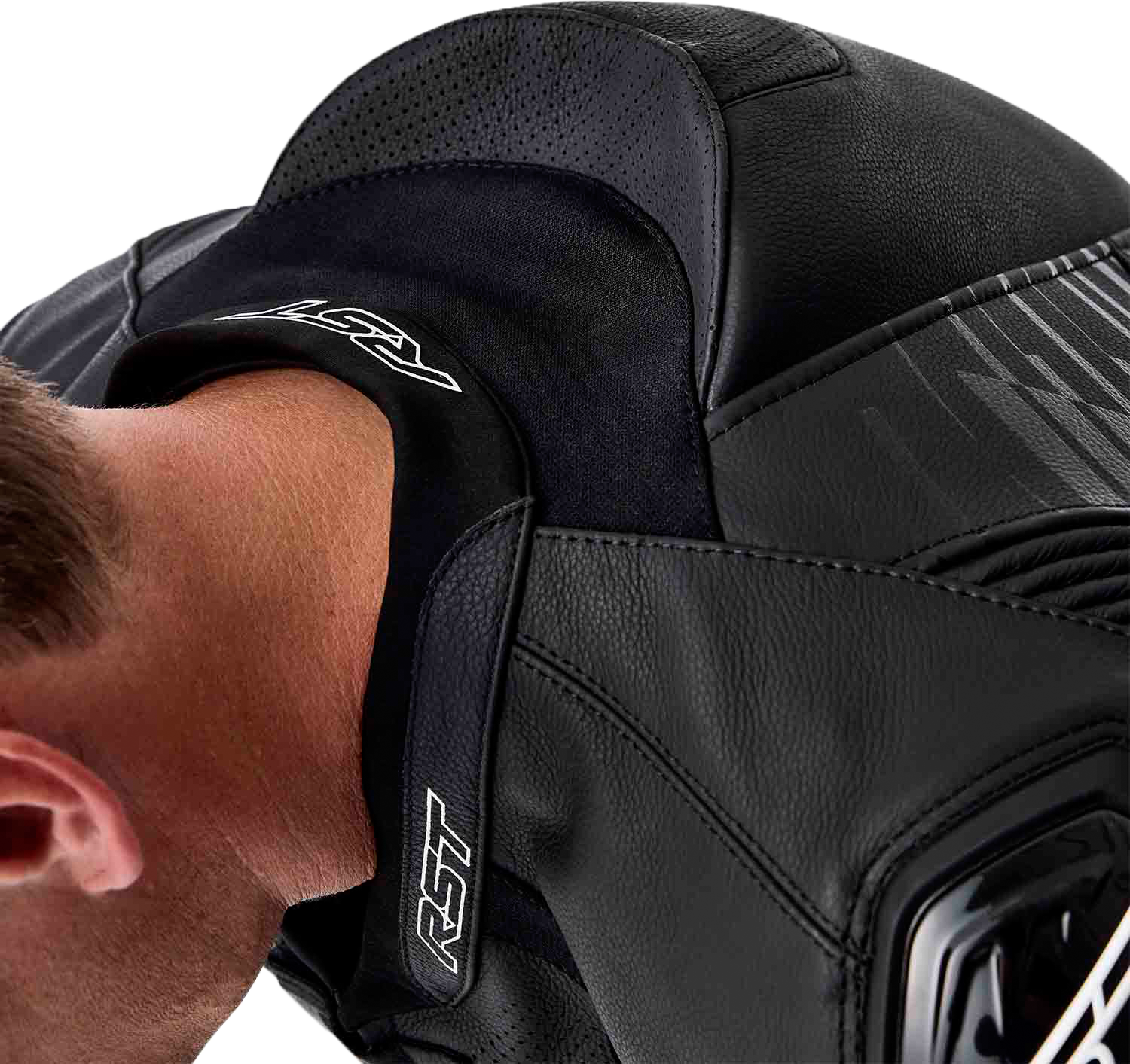 Tractech Evo D3o Jacket Blk/Whi Leather Sm