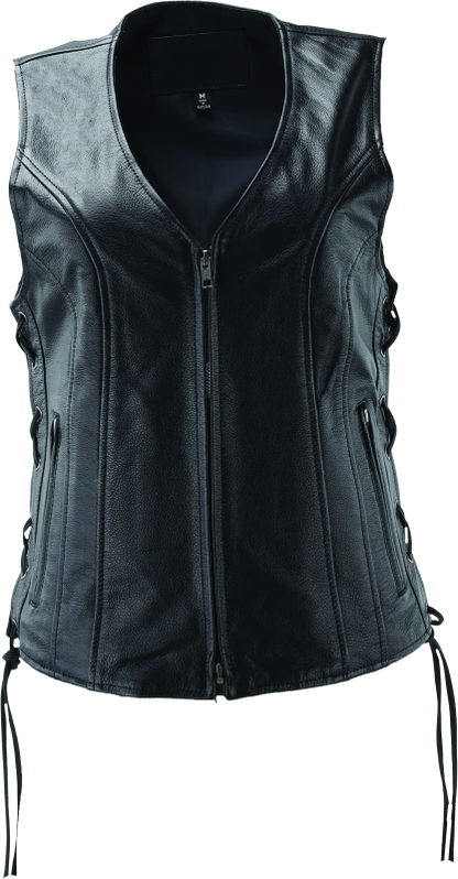 Kuryakyn Leather By River Road Sapphire Leather Vest Black Womens - Large