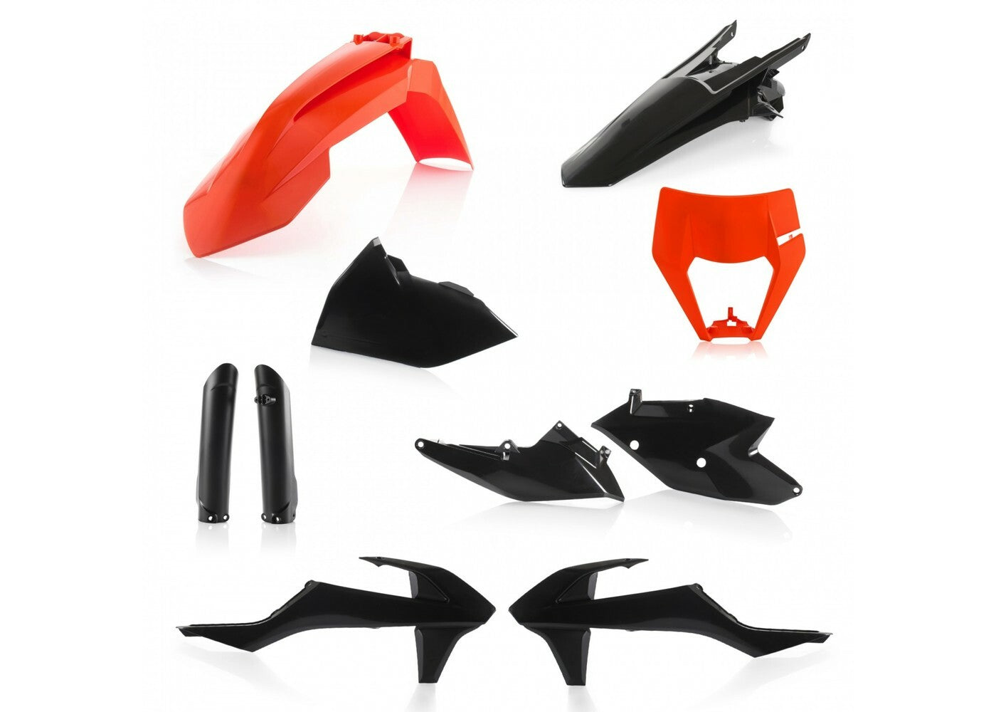 Full Plastic Kit Orange/Black Ktm