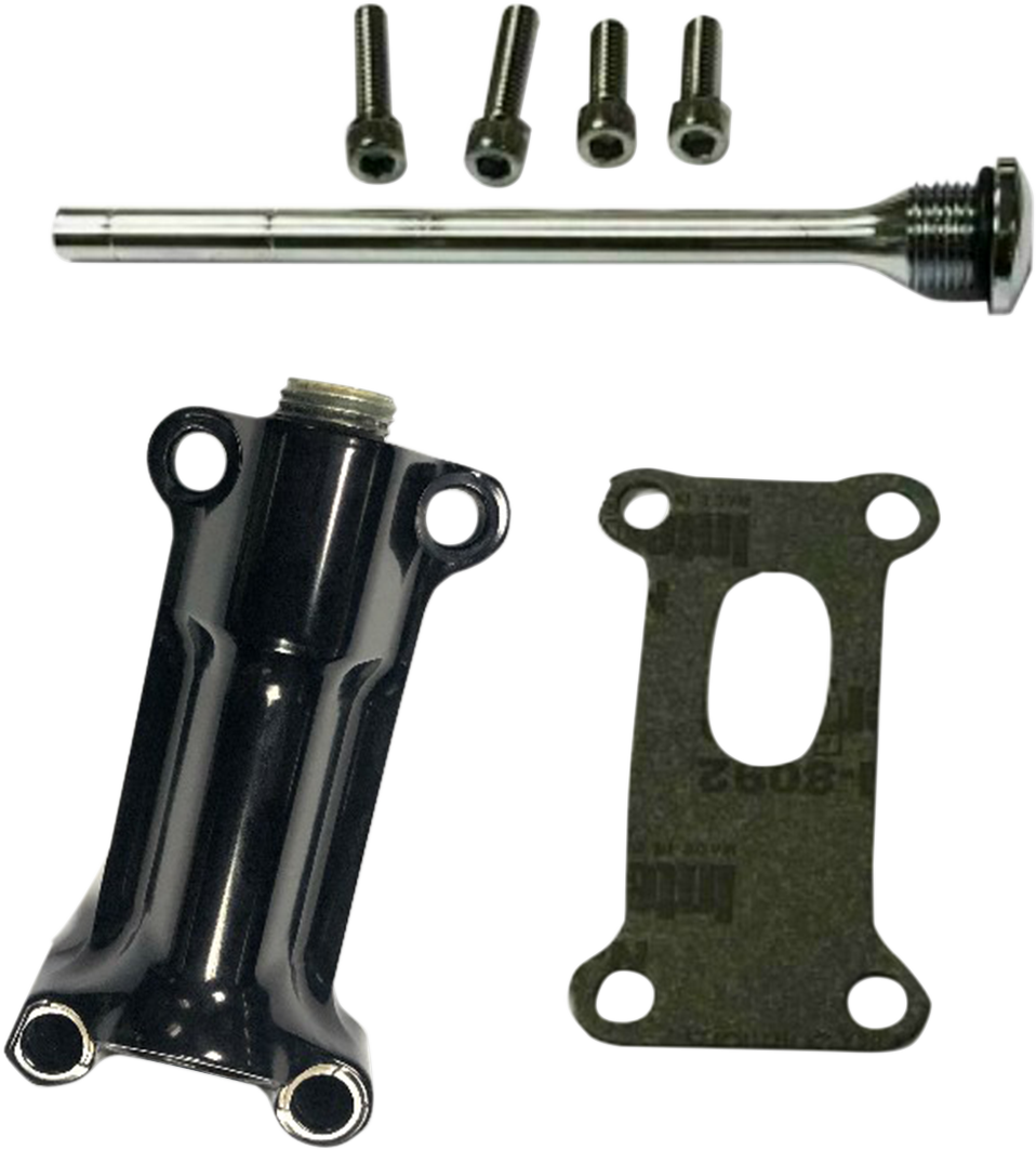DRAG SPECIALTIES Engine Oil Spout Kit - Black - 93'-98' Touring 323058