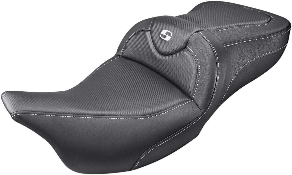 SADDLEMEN Roadsofa™ Seat - Carbon Fiber - without Backrest - FL '08-'24 808-07B-185