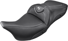 SADDLEMEN Heated Roadsofa™ Seat - Carbon Fiber - without Backrest -FL '08-'24 808-07B-185HCT