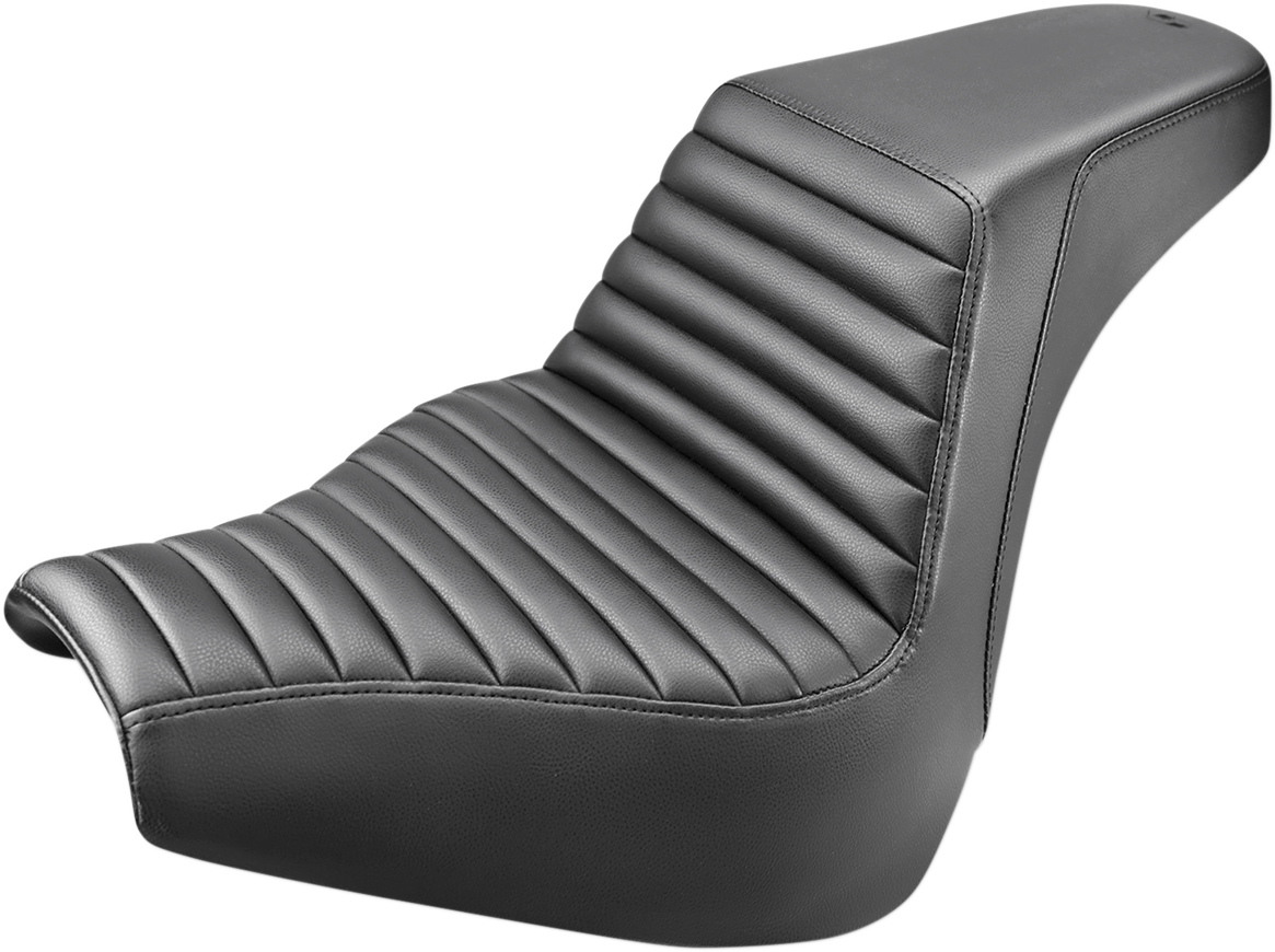 SADDLEMEN Step-Up Seat - Front Tuck-n-Roll - Black - FXBR/S '18-'20 818-31-171