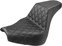 SADDLEMEN Step-Up Seat - Front Lattice Stitch - Black - FXBR/S '18-'20 818-31-172