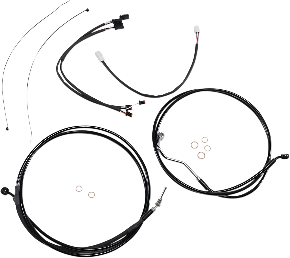 MAGNUM SHIELDING XR Handlebar Installation Kit - 15"-17" Ape Hangers - '17-'20 FLTR - Black 486882