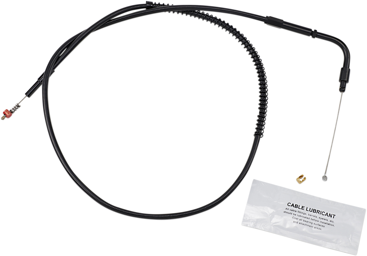 BARNETT Stealth Series Idle Cable - +3" - '06-'16 Dyna 131-30-40025-03