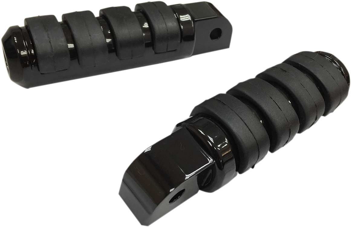DRAG SPECIALTIES Soft Ride Foot Pegs - Large - Black - FL/FX P17-0341ISGB