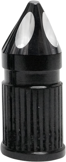 AVON GRIPS Valve Stem Cap - Spike - Black - Anodized SVC-308-ANO-SPK
