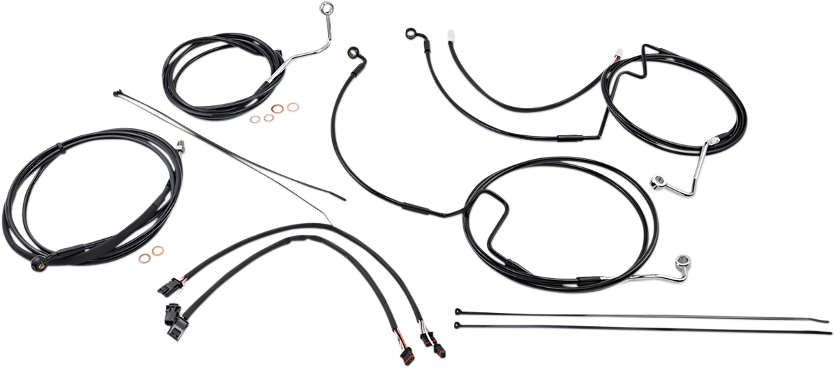 MAGNUM SHIELDING XR Handlebar Installation Kit - 12"-14" Ape Hangers - '17-'20 FLTR - Black 486871