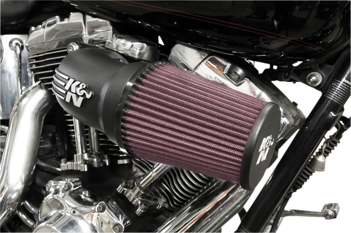 K & N Aircharger® Intake System with Cast Aluminum Intake Tube - Satin Black 57-1137