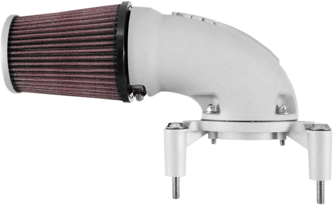 K & N Aircharger® Intake System with Cast Aluminum Intake Tube - Satin Silver 57-1137S