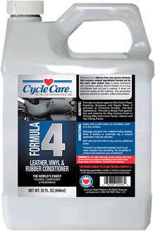 CYCLE CARE FORMULAS Formula 4 Leather Vinyl - 32 U.S. fl oz. 04032