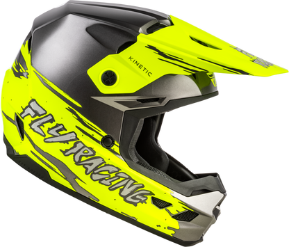 Youth Kinetic Surge Helmet Grey/Hi Vis Yl