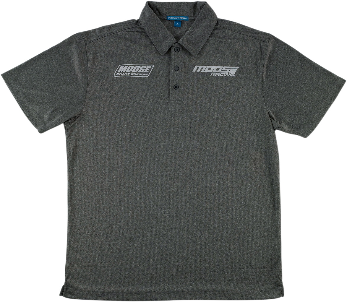 MOOSE OFFROAD Polo Shirt - Heather Charcoal - XL 3040-2657