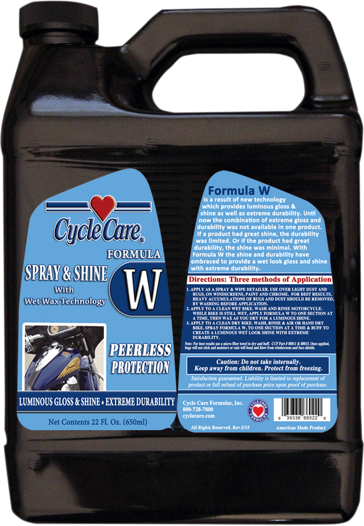 CYCLE CARE FORMULAS Formula W Wax Spray - 1 U.S. gal. 66128