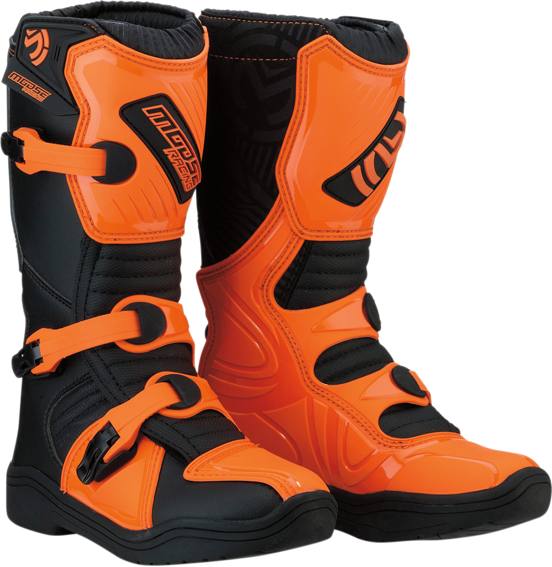 MOOSE OFFROAD M1.3 Boots - Black/Orange - Size 2 3411-0438